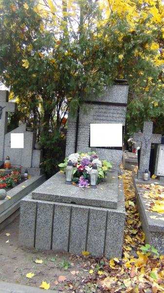 opieka nad grobami - Nadarzyn - grób przed sprzątaniem
