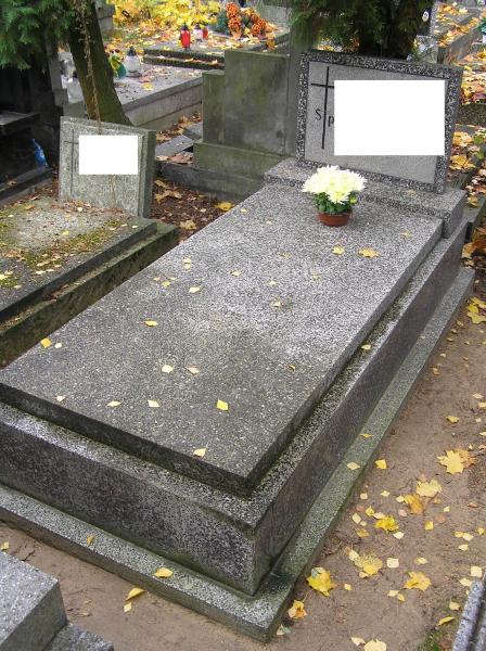 opieka nad grobami - Grodzisk Mazowiecki - grób przed sprzątaniem